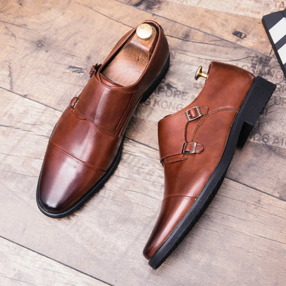 Men’s Genuine Leather Oxford Shoes - Luxury British Lace-Up Business Casual & Wedding Dress Shoes
