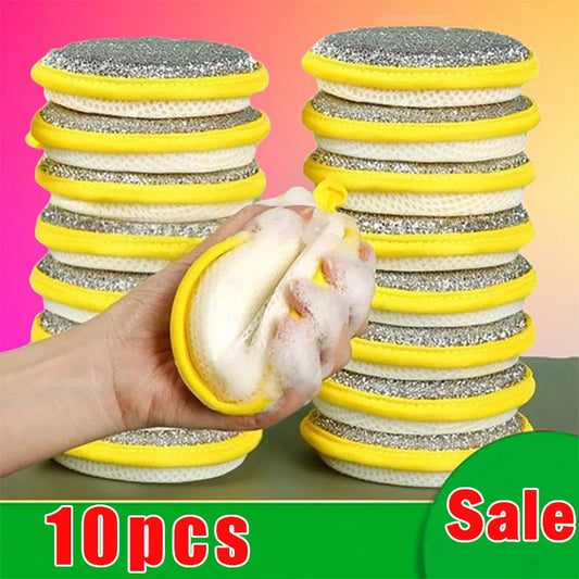 Double-Sided Dishwashing Sponges - Multi-Pack Kitchen Cleaning Brush for Pots, Pans & Dishes