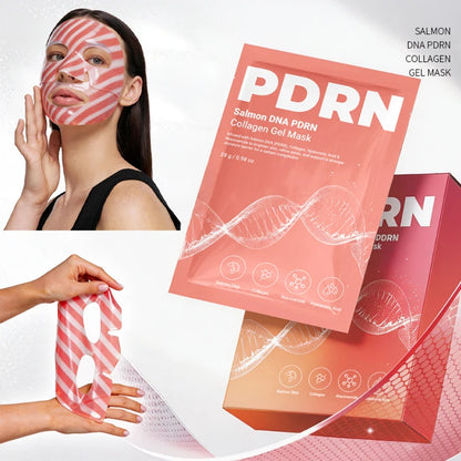 Salmon DNA PDRN Hydrogel Facial Mask - Collagen Hydrating, Soothing & Radiance-Boosting Skincare Treatment