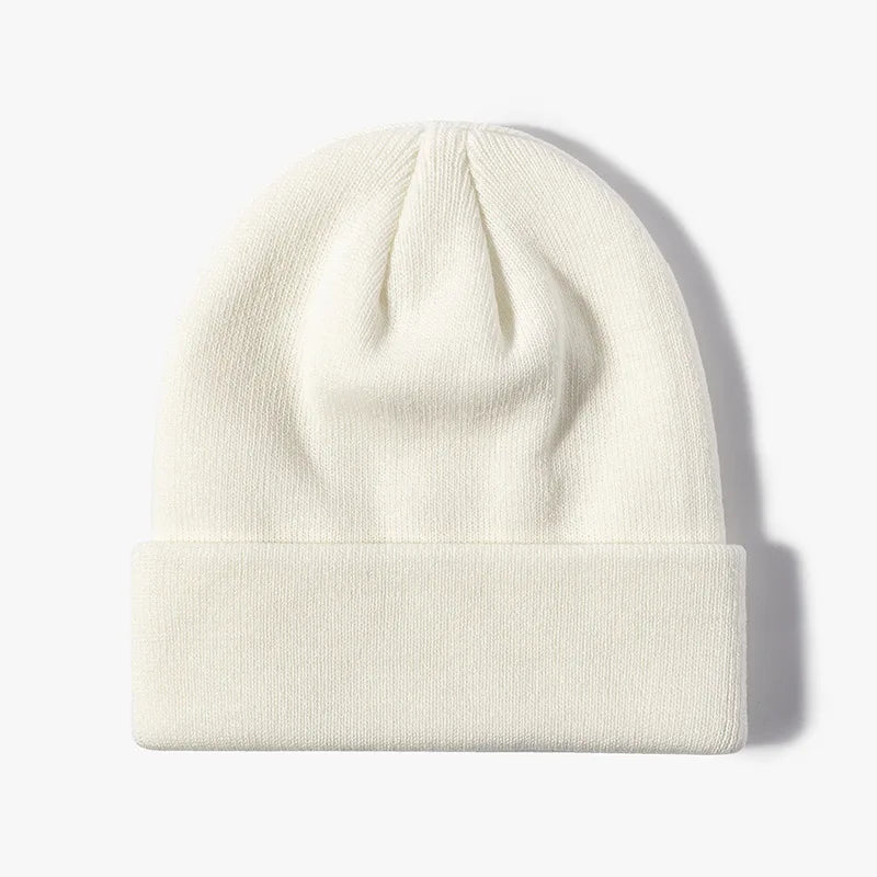 Winter Knit Beanie Hat - Warm Stretch Skull Cap for Boys Girls Adults in Black White Blue Pink & More Colors
