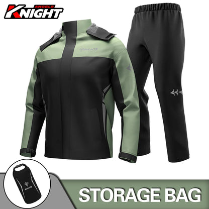 Waterproof Motorcycle Raincoat Suit – Men & Women Moto Raincoat Jacket & Pants Set for Bikers