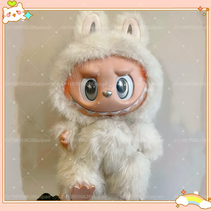 38cm Labubu Zimomo Angel Vinyl Figure – Creative DIY Monster Pendant Toy Gift
