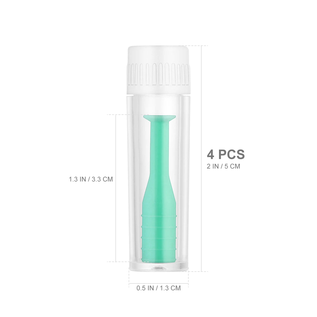 4pcs Contact Lens Suction Stick Set – Inserter & Remover Plunger Tweezers Eye Care Tool Kit for Lens Handling