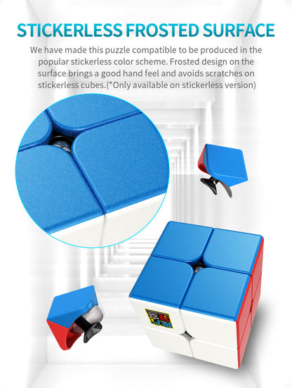 ECube MoYu Meilong 2 2x2x2 Neo Cube — Stickerless Speed Puzzle Toy for Kids & Adults, Educational Gift