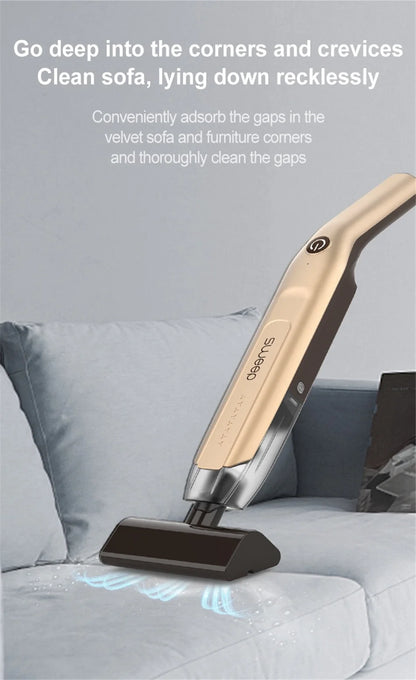 Handheld Wireless Vacuum Cleaner – 20000Pa Powerful Car Vacuum with Metal Strainer, Portable & Cordless