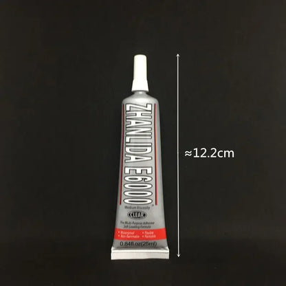 E6000 Strong DIY Glue – Epoxy Adhesive for Crystal Rhinestones, Jewelry & Crafts with Precision Needle Applicator