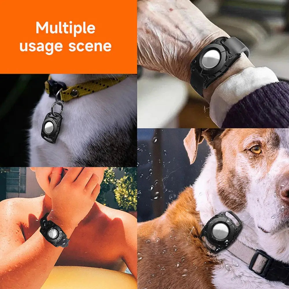 Waterproof Apple AirTag Case – Protective GPS Tracker Holder for Dog & Cat Collars