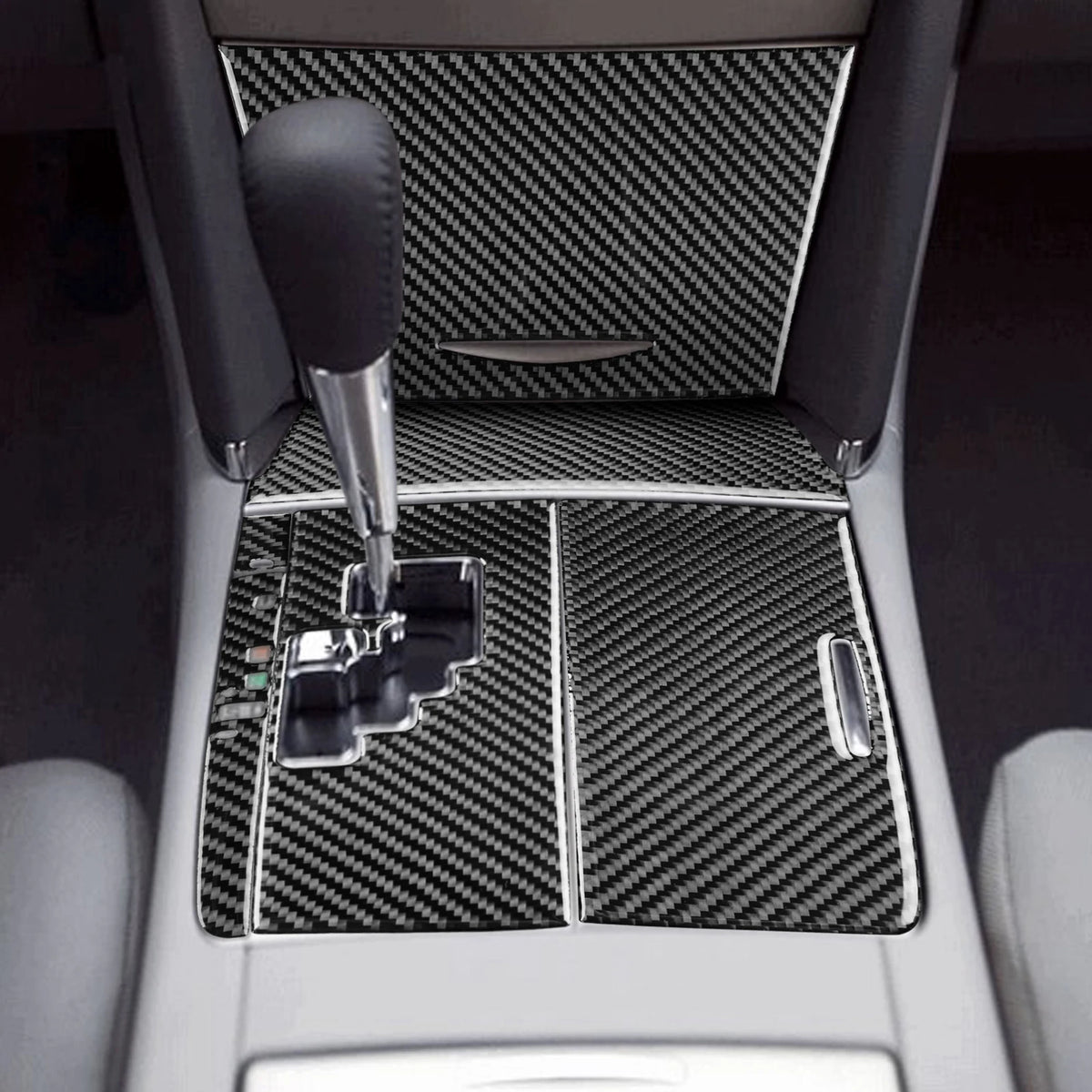 Toyota Camry 2007–2011 Carbon Fiber Interior Trim Set - Center Console, Gear Shift & Air Vent Decorative Covers