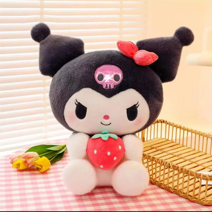 25cm Kawaii Sanrio Plush Toy – Kuromi & Jade Dog Stuffed Doll Gift for Kids