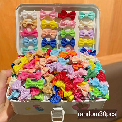 30PCS Women’s Bow Hairpin Clips – Colorful Cute Duckbill Hair Accessories for Daily Use & Gifts