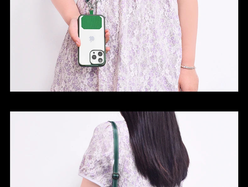 Simplicity Crossbody Cell Phone Lanyard – Adjustable Neck Strap with Universal Clip Gasket, Anti-Lost Mobile Phone Lanyard