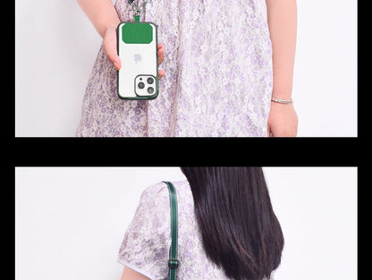 Simplicity Crossbody Cell Phone Lanyard – Adjustable Neck Strap with Universal Clip Gasket, Anti-Lost Mobile Phone Lanyard