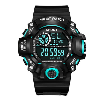 Men’s Sports Digital Watch – Large Dial Military Style Wristwatch, Waterproof Multifunctional Electronic Watch with Luminous Display & Alarm for Active Wear & Outdoor Use