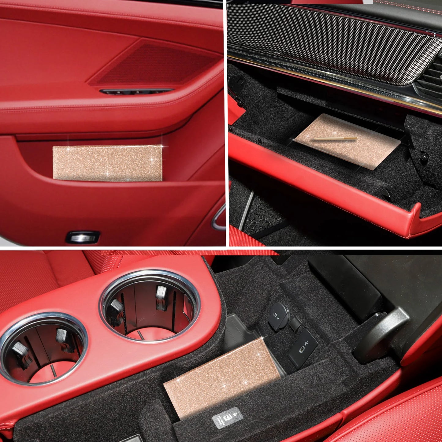Car Registration & Insurance Card Holder – Vehicle License Document Glove Box Organizer