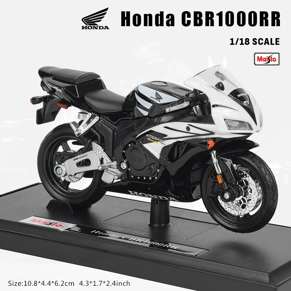 Maisto 1:18 Alloy Motorcycle Model – Yamaha MT-07/MT-10, Ducati, Kawasaki, KTM, Suzuki, BMW