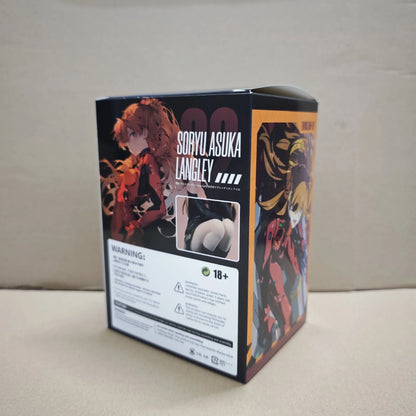 NEON GENESIS EVANGELION Asuka Langley Soryu PVC Figure – Anime College-Style Collectible Doll Toy Gift