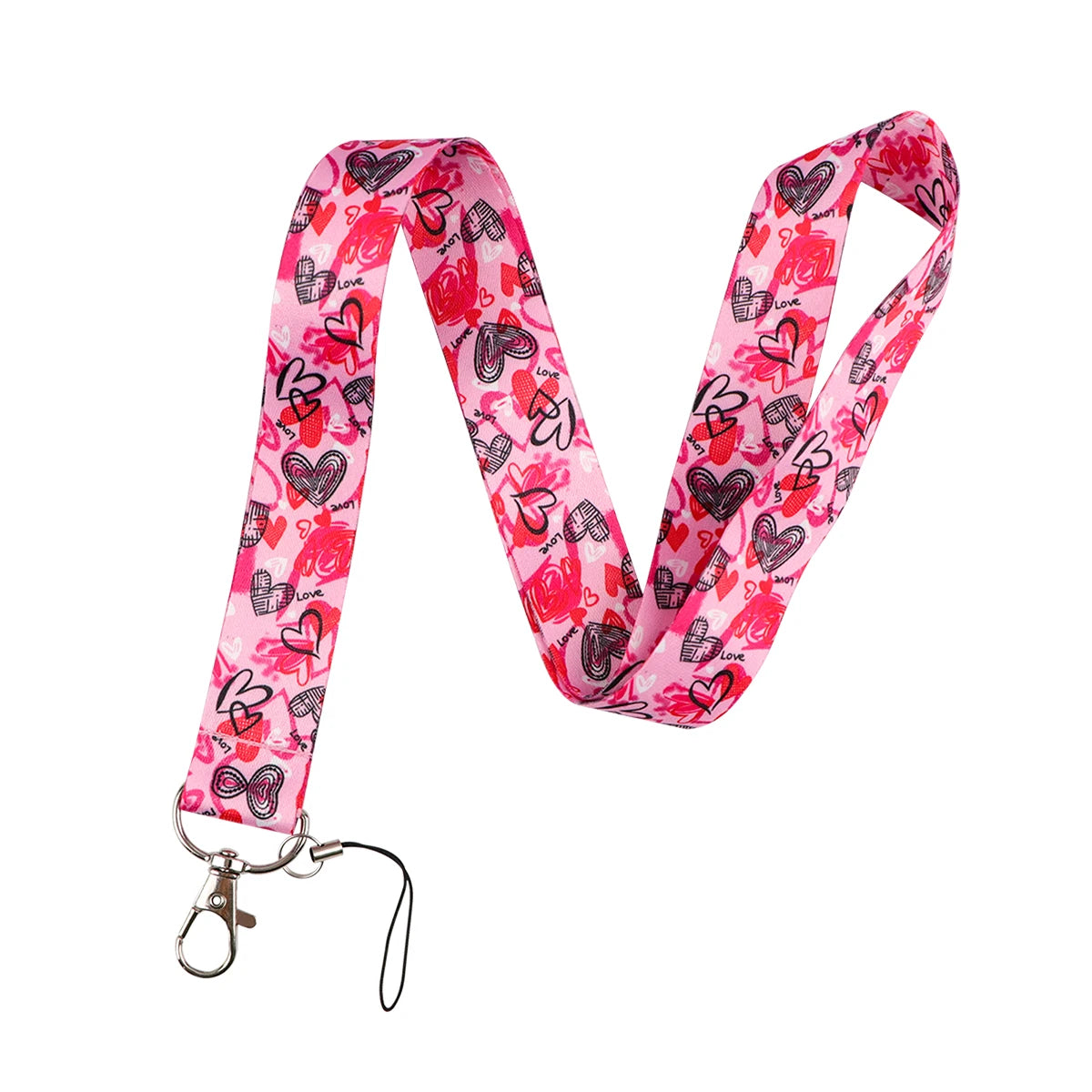 Cartoon Butterfly Lanyard for Keys – Neck Strap ID Badge Holder, Phone USB Keychain Accessories