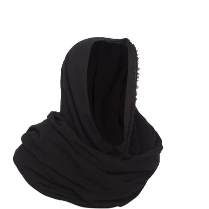 UUGOOX Vintage Pirate Scarf - Medieval Hood Cloak for Halloween Cosplay, Middle Ages Shoulder Cowl