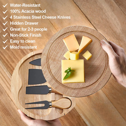 Leeseph Cheese Knives Set – Stainless Steel Cutlery for Charcuterie Boards, Kitchen Gadgets Collection