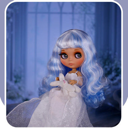 ICY DBS Blythe Doll – Tan Skin Matte Face with Eyebrows, 1/6 BJD Joint Body, Anime Christmas Gift