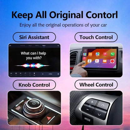 NEW 2-in-1 Wireless Mini Box - CarPlay & Android Auto Adapter | Smart Plug and Play Dongle with Bluetooth & WiFi Fast Connect