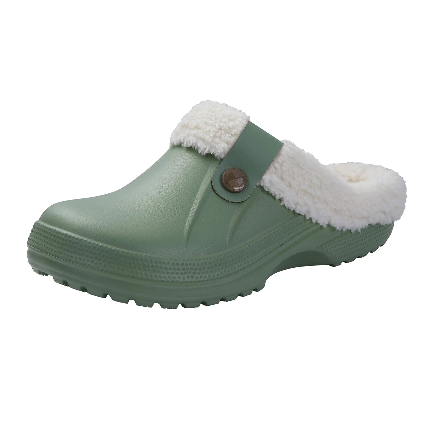 Bebealy Casual Women’s Garden Shoes & Warm Fluffy Men’s Waterproof Winter Slippers – Outdoor Antiskid Classic Leopard Design