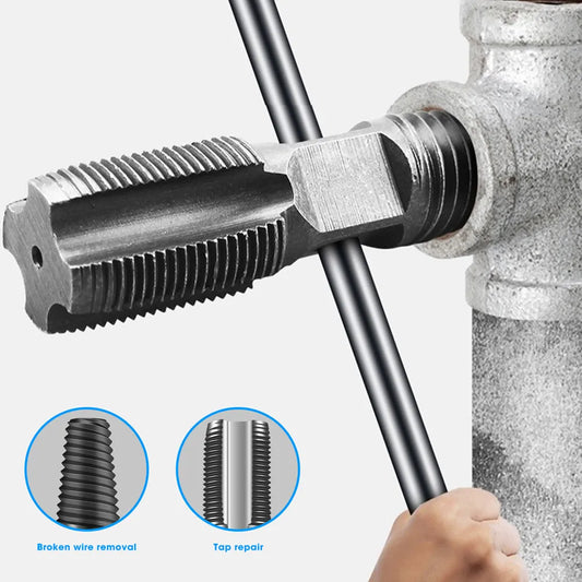 Multipurpose 2-in-1 Faucet Water Pipe & Triangle Valve Screw Extractor - Damaged Bolt Remover with House Drill Bit