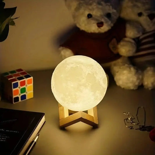 LED Moon Galaxy Night Light - DIY Warm Light Bedroom Decor & Birthday Gift for Kids, Girls & Women