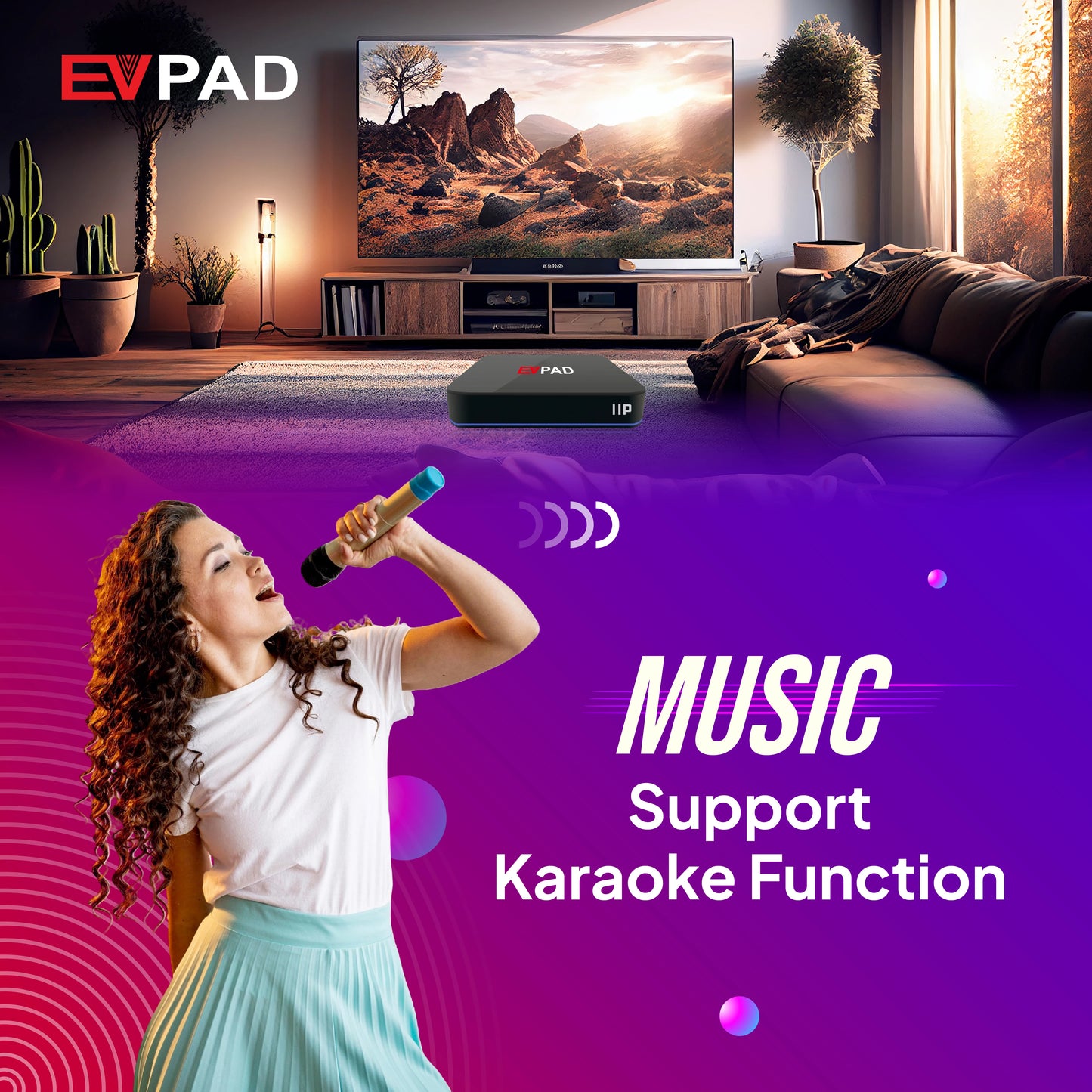 [Genuine] Evpad 11P 2025 Android TV Box – 4G/64G Set Top Box, Popular in Korea, Japan, USA, Singapore & More