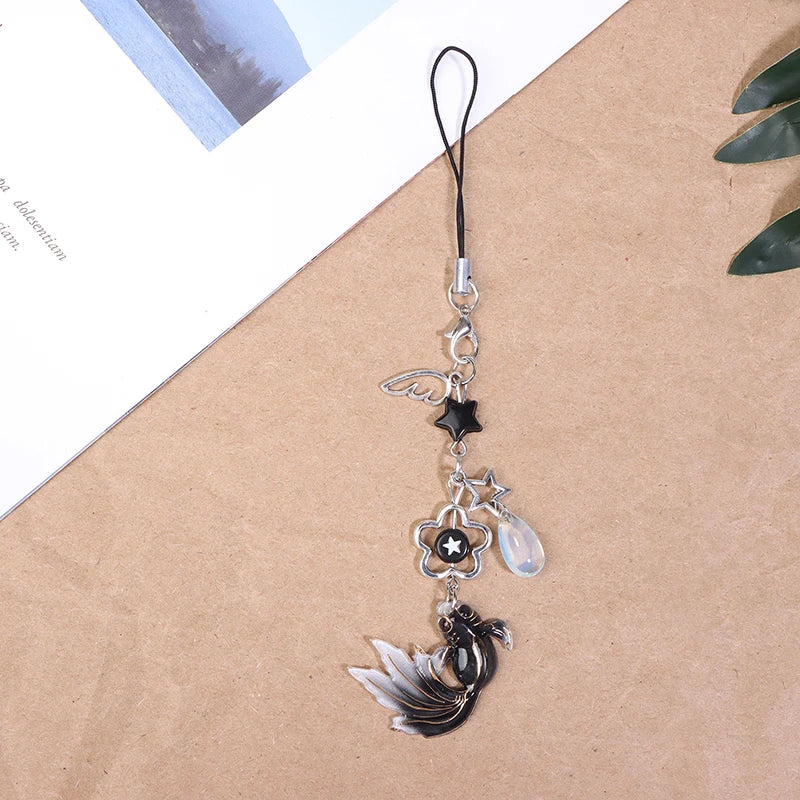 Chinese Style Phone Lanyard - Retro Tassel Anti-Lost Strap with Keychain & Bag Charm