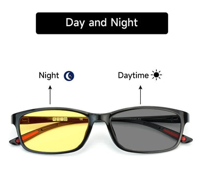 Photochromic Polarized Sunglasses — Day & Night Ultra-Light Driving Sunglasses for Men and Women
