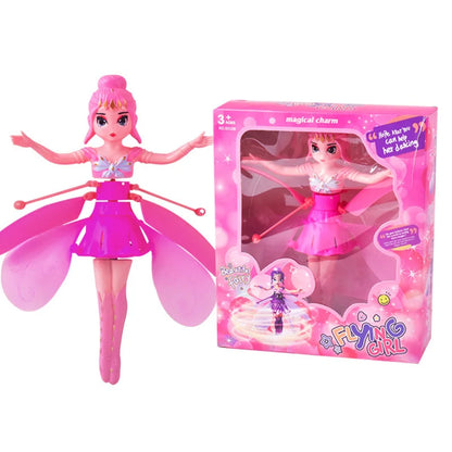 Rotating Luminous Helicopter Doll Toy — Gesture Control Flying Dancing Plane for Kids