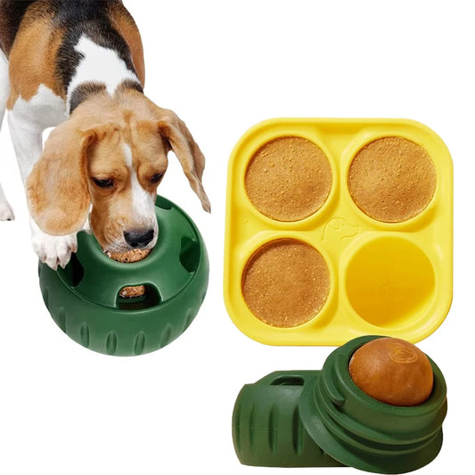 Silicone Interactive Dog Chew Toy & Treat Mold – Boredom Relief Pet Toy for Healthy Training and Enrichment