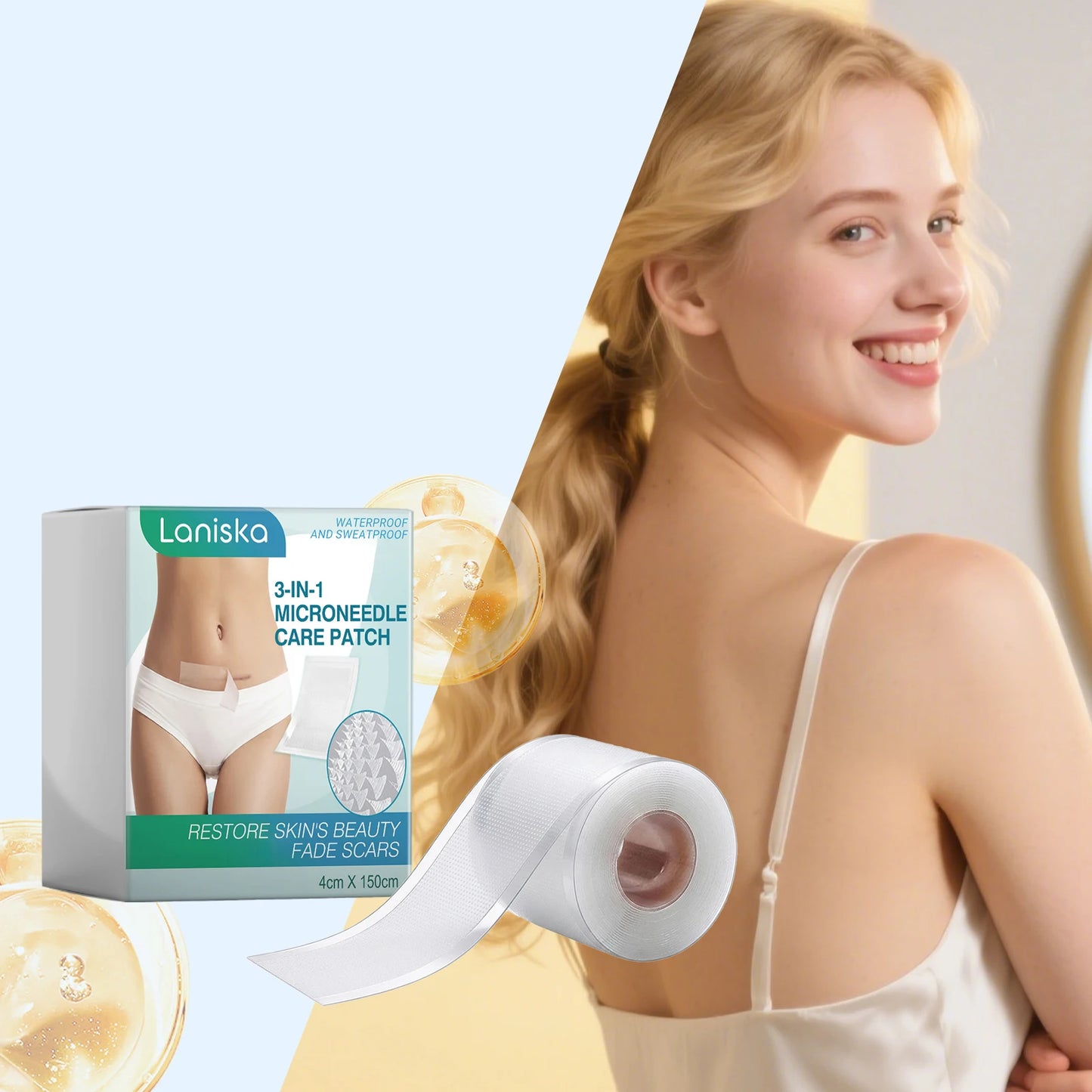 Hyaluronic Acid Microneedle Patch - 0.25mm Skin Moisturizing & Nourishing Body Care Tape