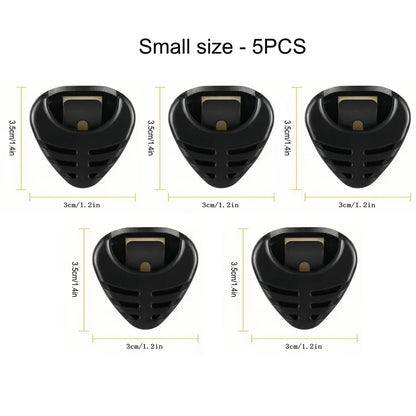 1/5/10pcs Guitar Pick Holder – Self-Adhesive Triangle Plectrum Case, Quick Storage Organizer