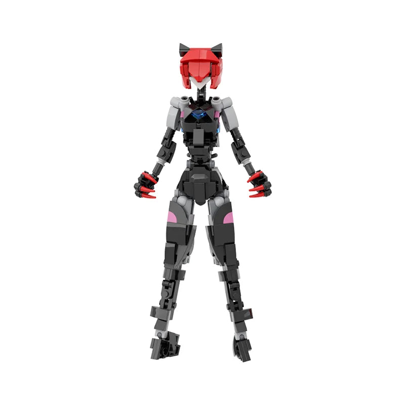 Yigebebe 229PCS Female Gynoid Robot Building Block Set – Creative Mech Model Toy for Kids, Assemble Brick Gift