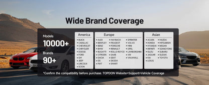 TOPDON Carpal OBD2 Scanner – All-System Vehicle Diagnostic Tool with Health Check, Smog & Battery Test for iOS & Android Bluetooth 5.0