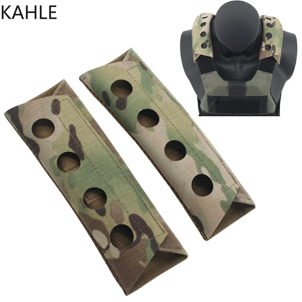 Laser-Cut Tactical Vest Shoulder Pads – Composite FCSK FCPC LV119 Plate Carrier Pads for Airsoft