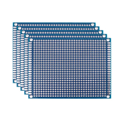 PCB Prototype Boards - Double Sided Blue Circuit Boards for DIY Soldering Projects 5-10PCS