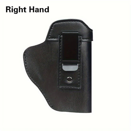 IWB Cowhide Concealed Gun Holster – Inner Belt for Glock 17/19/43, S&W M&P, P220/P226/P229, XD/XDS, Hunting