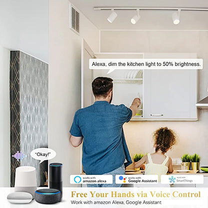 Ewelink GU10 Zigbee Smart LED Bulbs | WiFi RGB CW WW Light Bulb | Works with Alexa, Google, Yandex, SmartThings