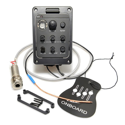 Compatible Fishman 301 Acoustic Guitar Pickup – Electric EQ Box with Preamp, Tuner & Amplifier Support