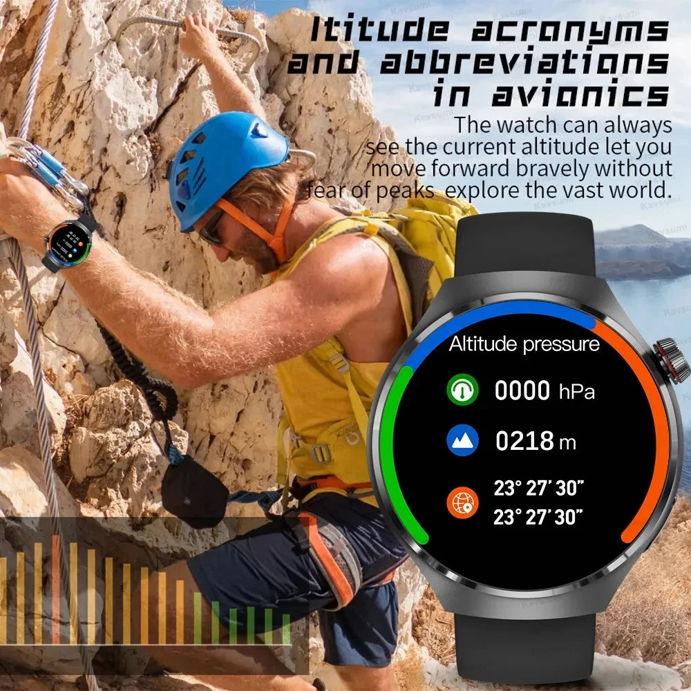 HUAWEI GT4 Pro Smart Watch for Men – 360x360 AMOLED Screen, GPS, NFC, Heart Rate, Bluetooth Call, IP68 Waterproof 2024