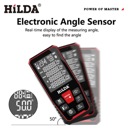 HILDA Laser Distance Rangefinder – 50M/100M/120M Professional Laser Measuring Tool