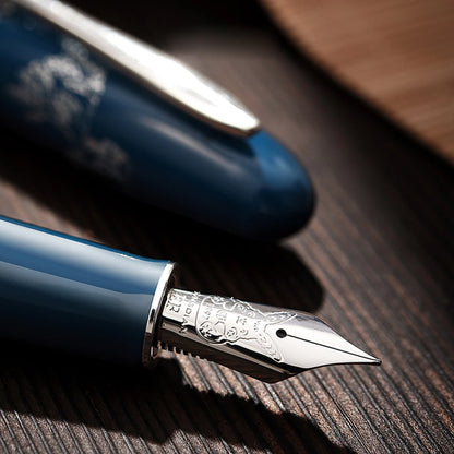 Hongdian N23 Rabbit Year Limited Edition Fountain Pen – Gold Carving High-End Writing Pen for Students & Office Gifts