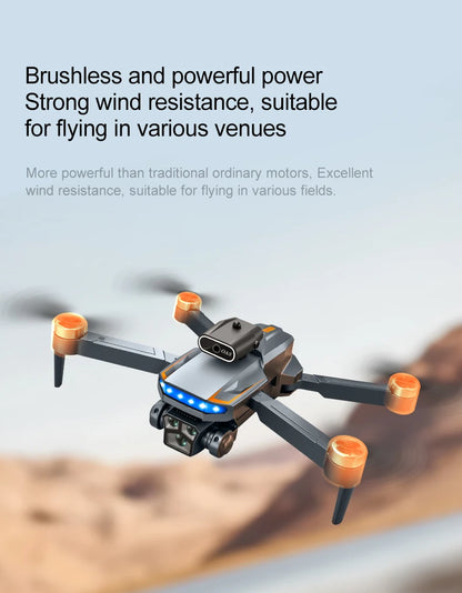 P18 RC Drone with Dual 8K Cameras – Obstacle Avoidance Professional Quadcopter with Electronic Control, Kids Gift Toy