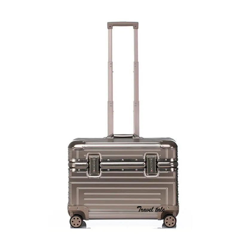 Carrylove 18" Aluminum Camera Trolley Suitcase — Spinner Pilot Luggage Bag for Photography, Rolling Wheels
