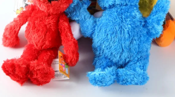 Sesame Street Plush Puppet Toys - Soft Stuffed Cartoon Figures for Kids Pretend Play & Collection