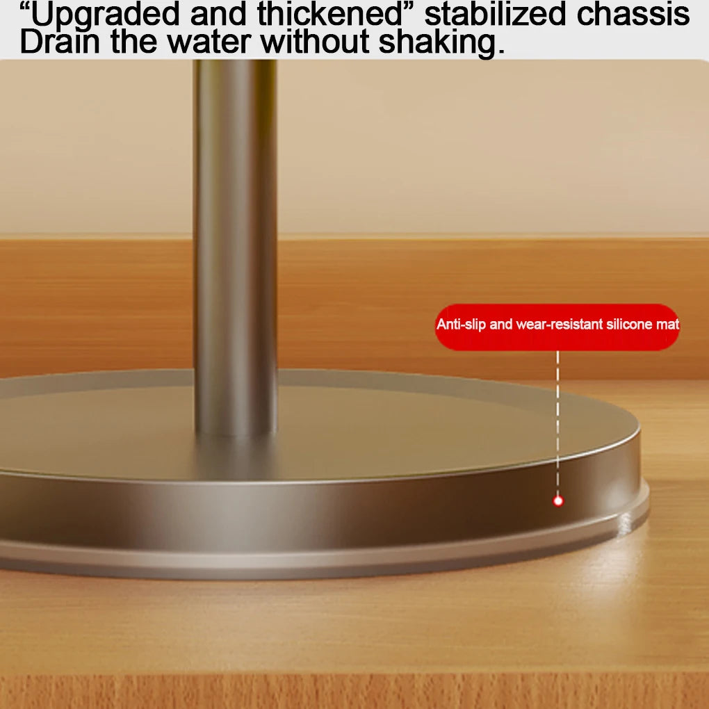 Rotating Kitchen Utensil Stand — 8-Hook Countertop Organizer for Cooking Tools