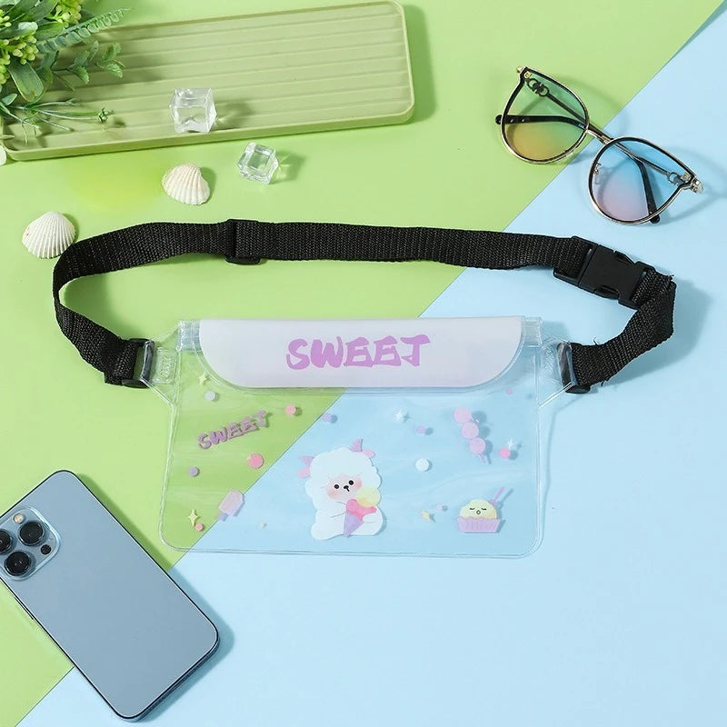 Waterproof Phone Waist Bag - 3-Layer Sealed Touch Screen Dry Bag for Swimming, Drifting & Diving